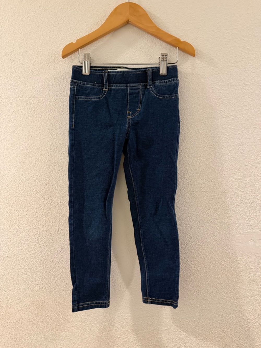 Levi's Kids Dark Blue Stretch Denim Leggings Girls size 5